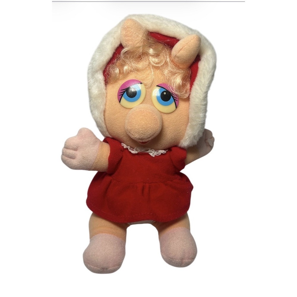 Vintage 1987 Miss Piggy Muppet Babies Christmas‎ Plush McDonald's 80s